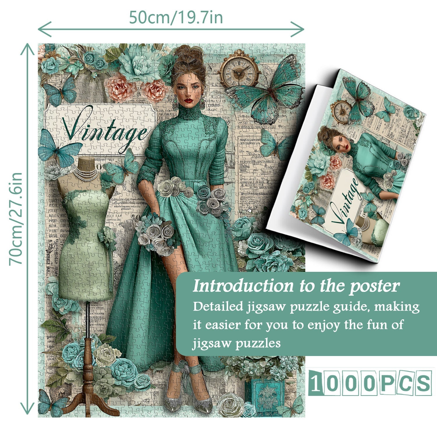 Vintage Elegance Jigsaw Puzzle 1000 Pieces