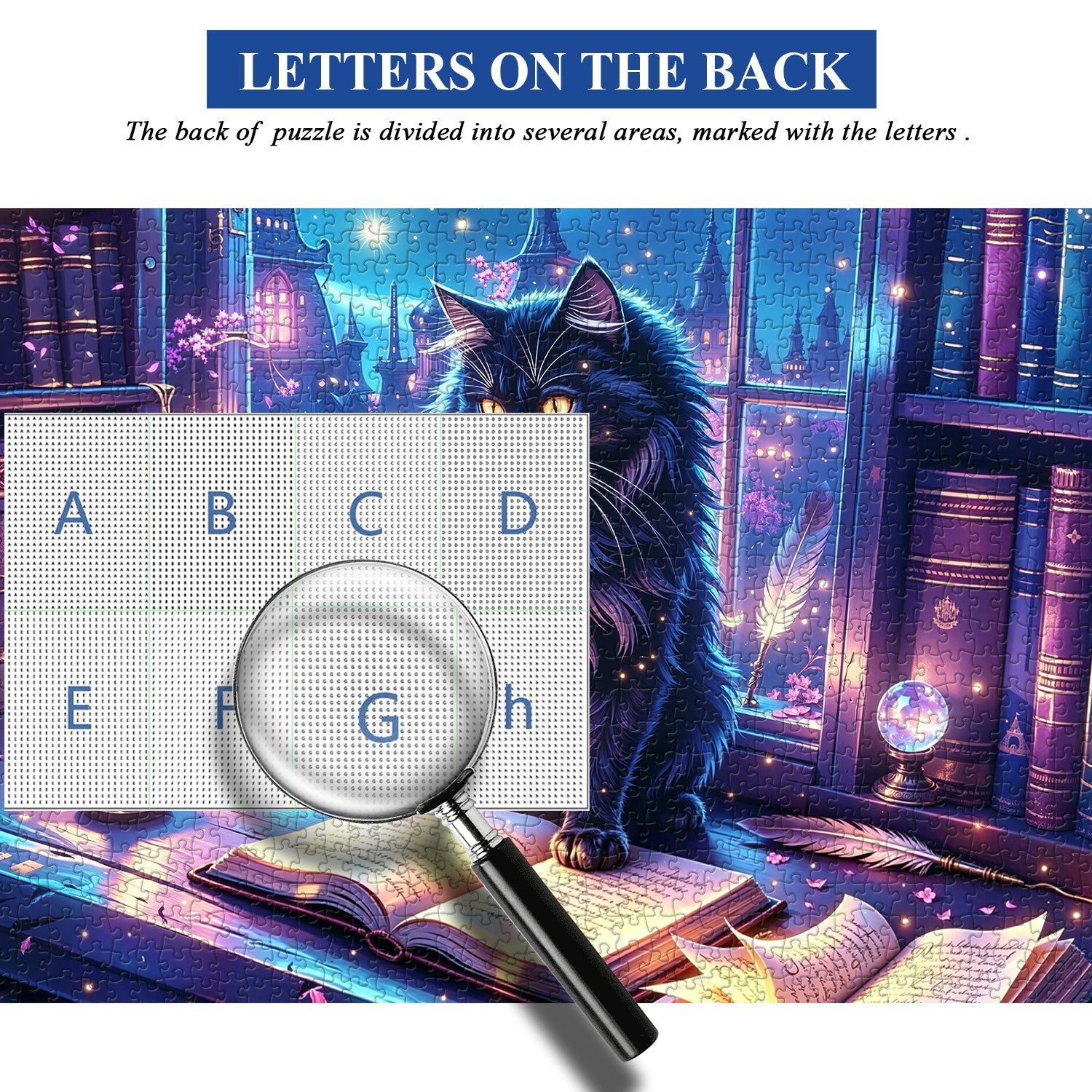 Magic Black Cat Jigsaw Puzzle 1000 Piece