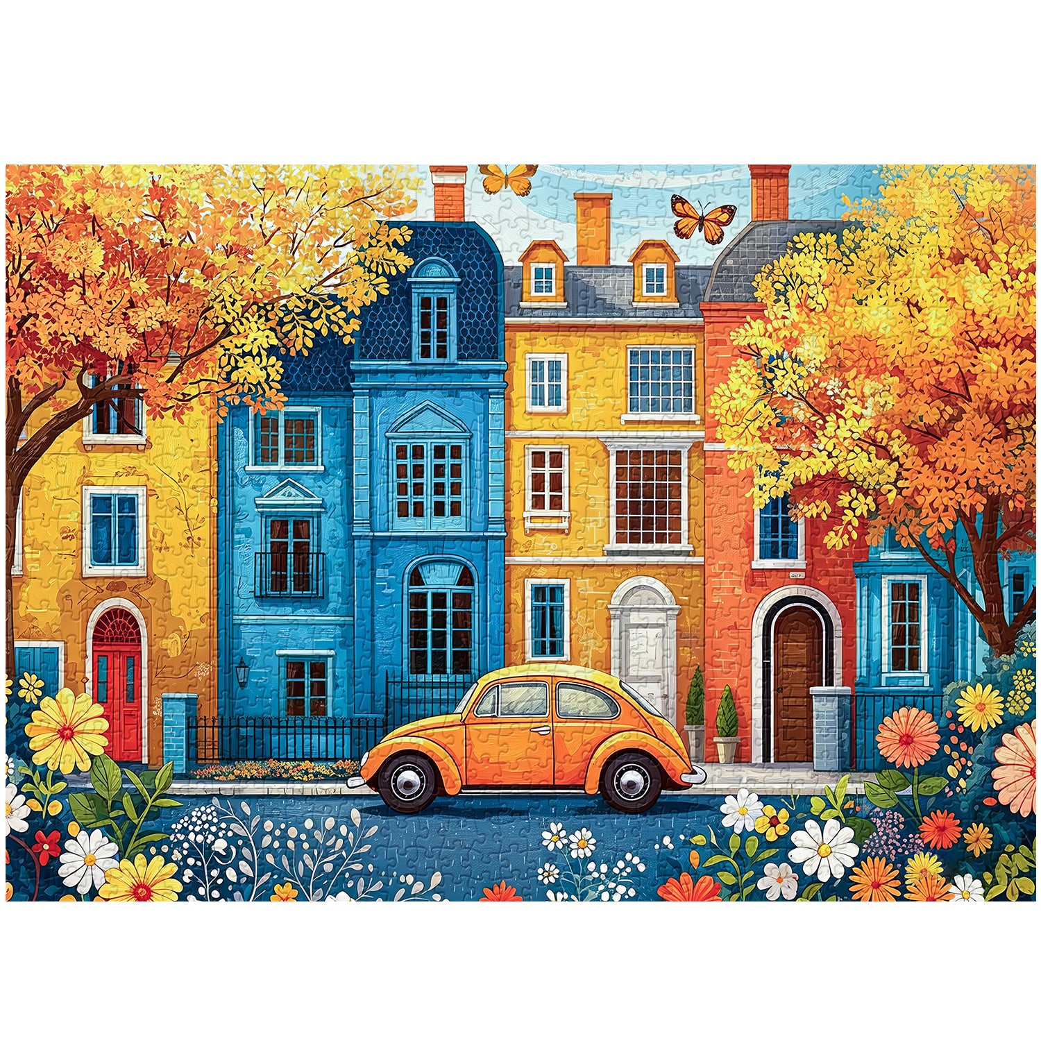 Puzzle de 1000 pièces Coin de rue Happiness