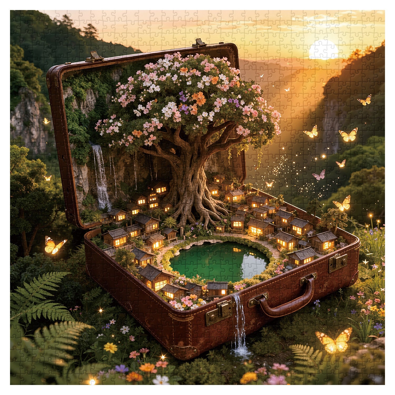 The Suitcase Arcadia Jigsaw Puzzle 1000 Pieces
