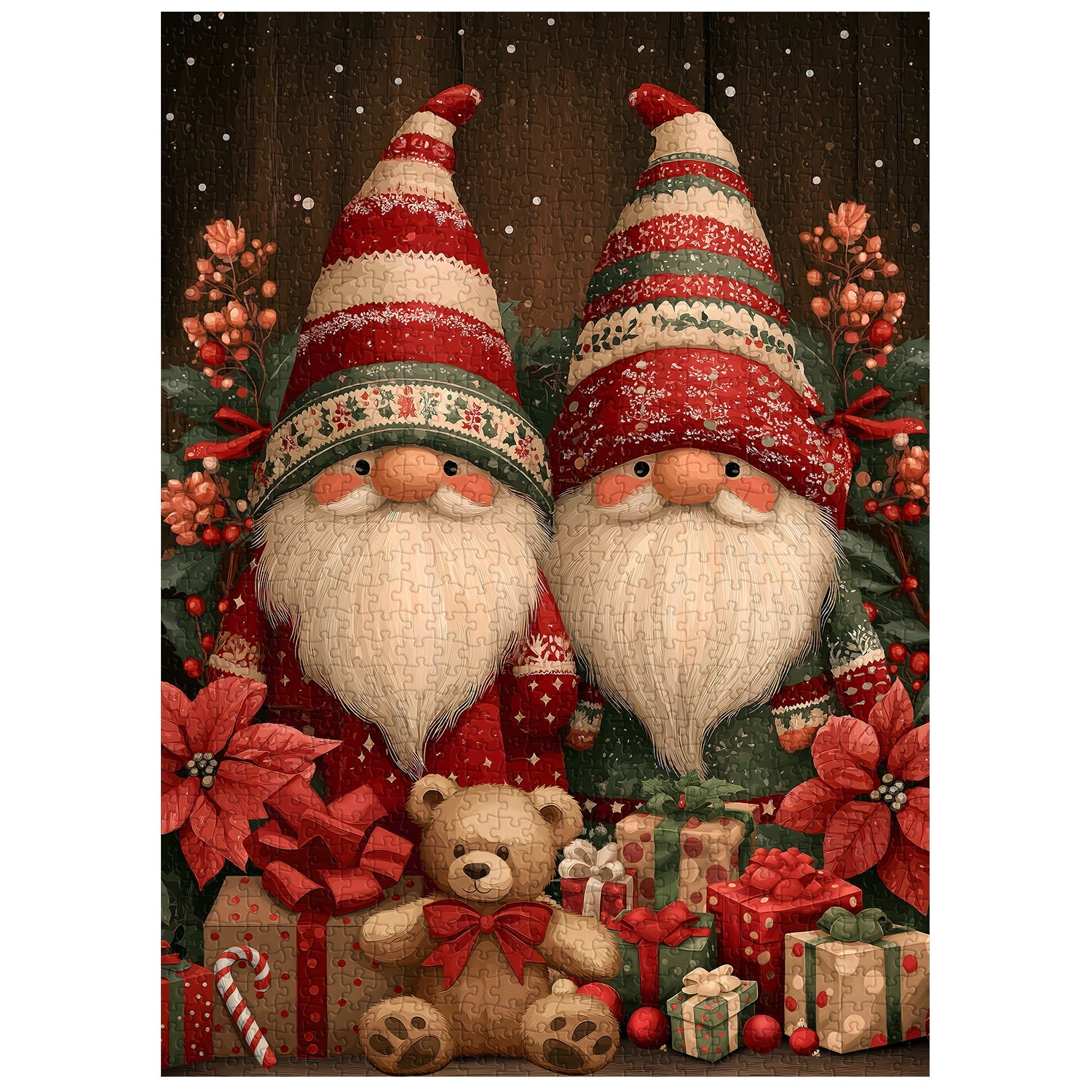 Christmas Gnomes Jigsaw Puzzles 1000 Pieces