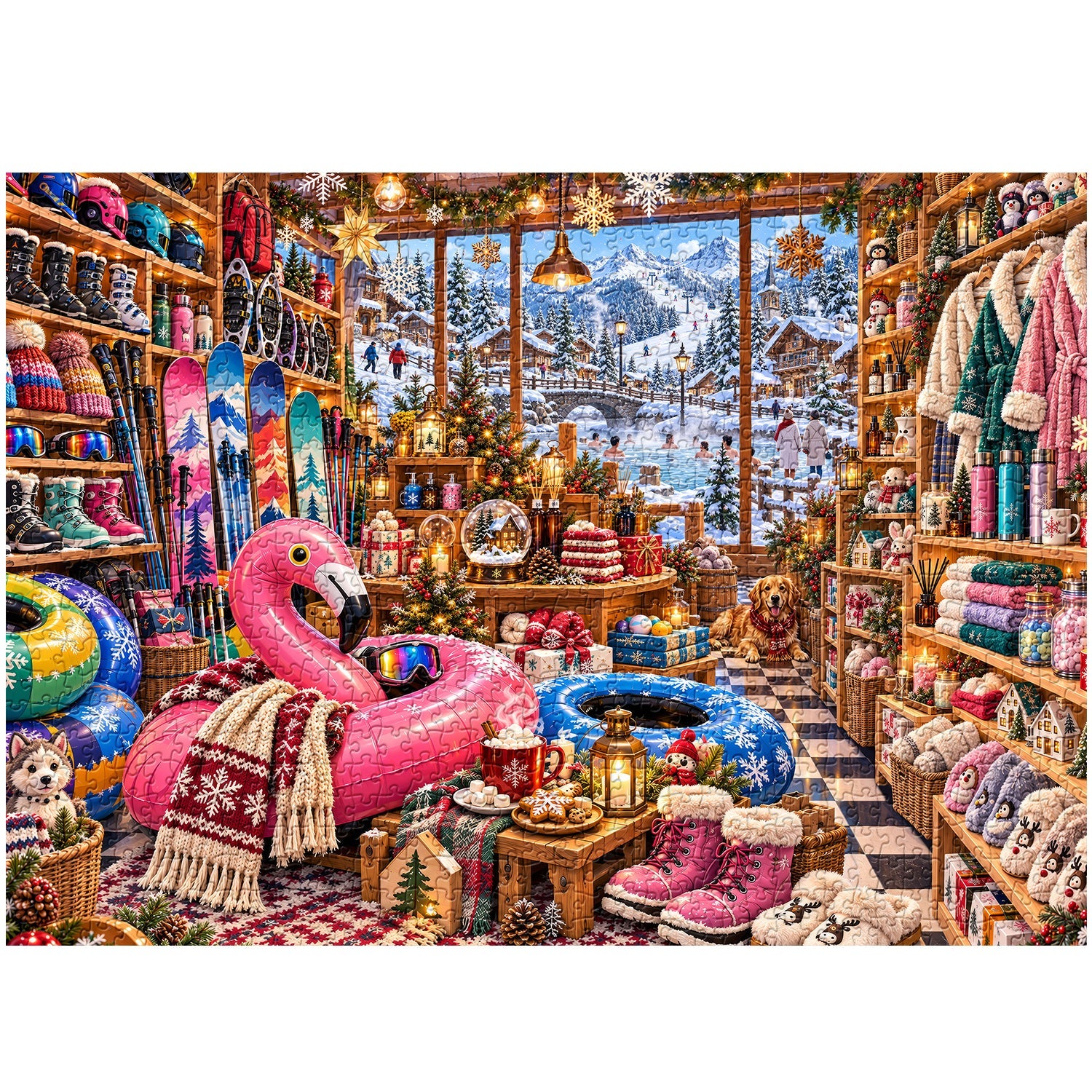Winter Ski Shop Jigsaw Puzzle 1000 Piece