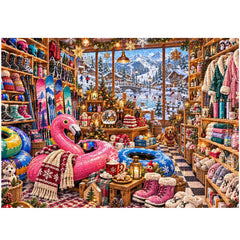 Winter Ski Shop Jigsaw Puzzle 1000 Piece