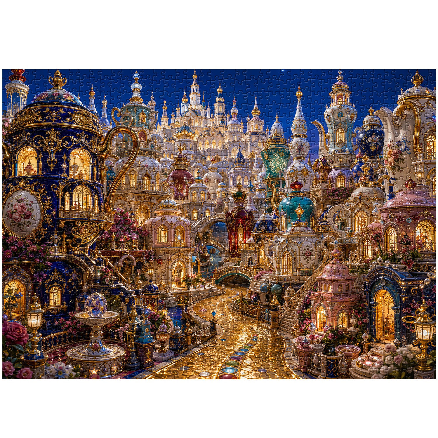 Porcelain Fantasy City Jigsaw Puzzle 1000 Piece