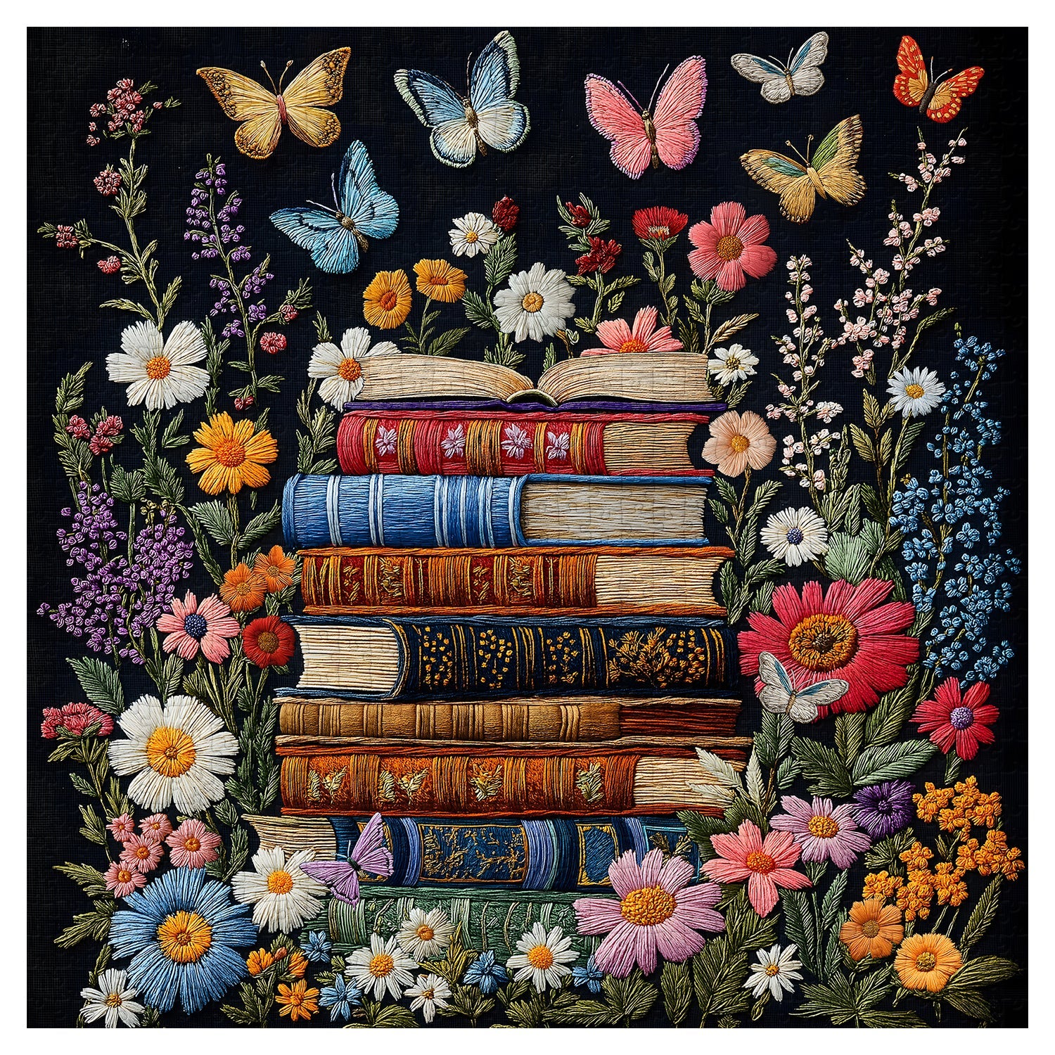 Blüten &amp; Seiten Puzzle 1000 Teile