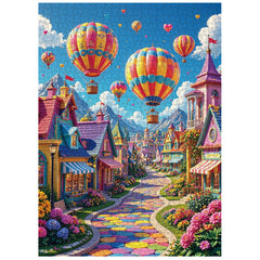 Rainbow Town Jigsaw Puzzle 1000 Piece