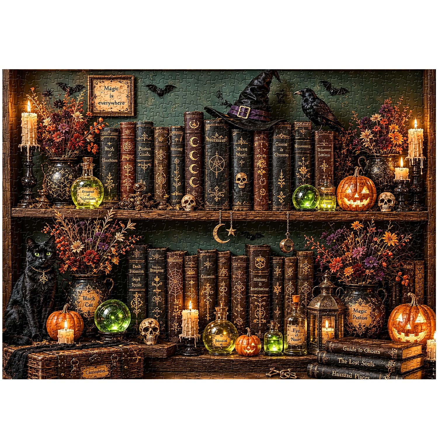 Halloween Grimoire Nook Jigsaw Puzzle 1000 Piece