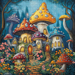 Enchanted Mushroom Village Jigsaw Puzzles 1000 Pieces