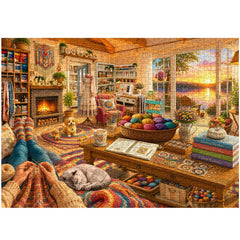 The Weaving Cottage Jigsaw Puzzle 1000 Piece