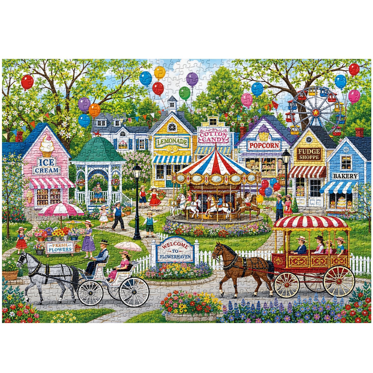 Vibrant Fair Jigsaw Puzzle 1000 Piece