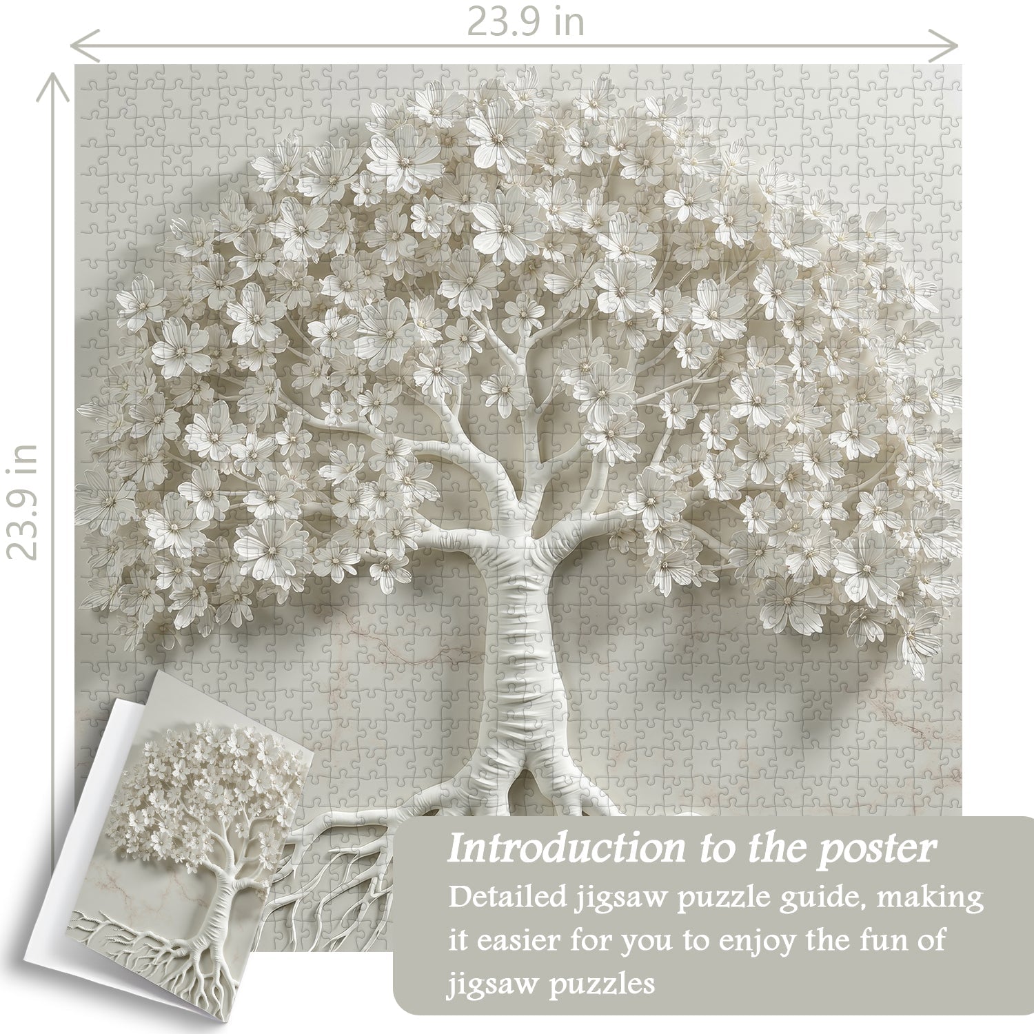 Tree Of Whiteness Jigsaw Puzzle 1000 Pieces