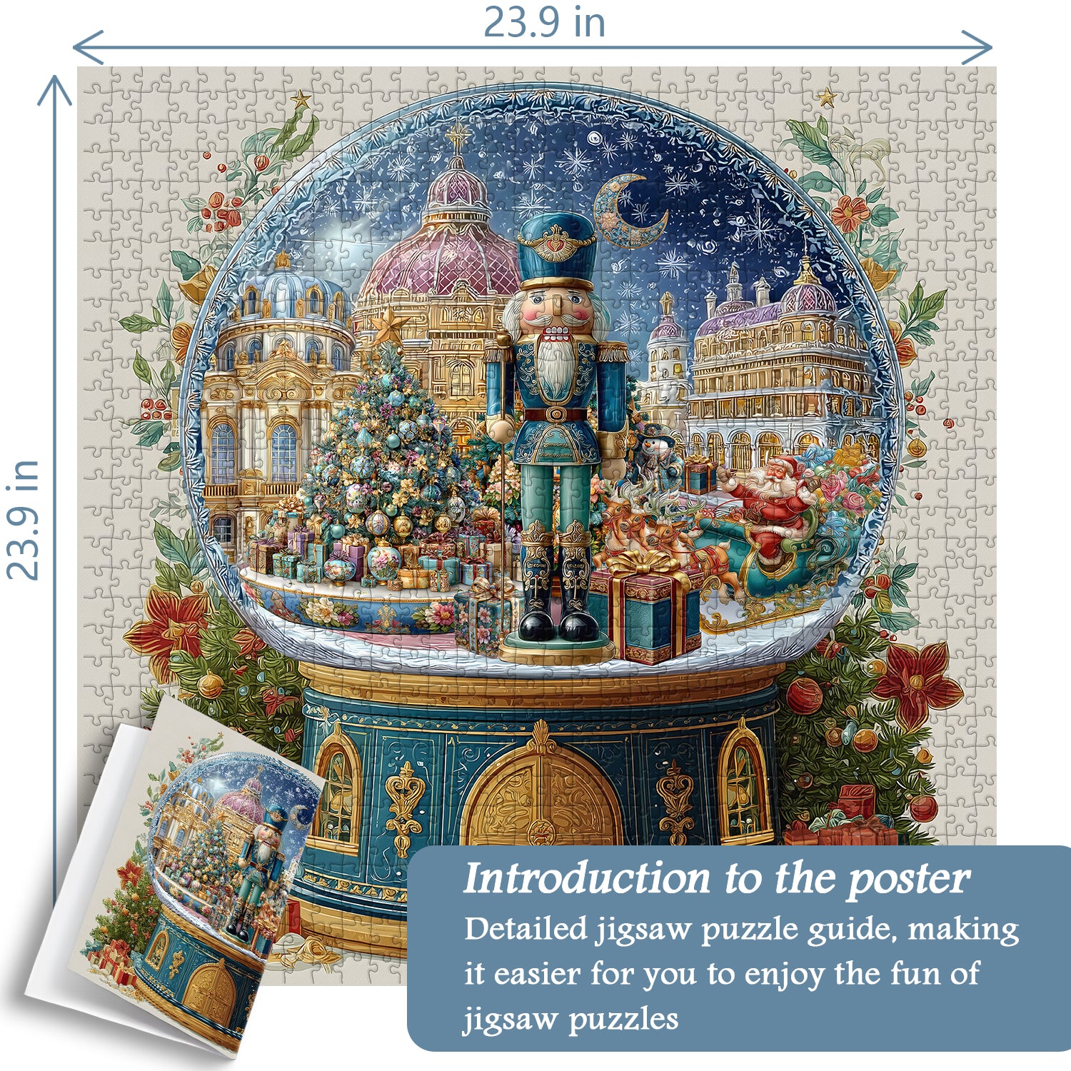 Christmas Nutcracker Globe Jigsaw Puzzle 1000 Piece