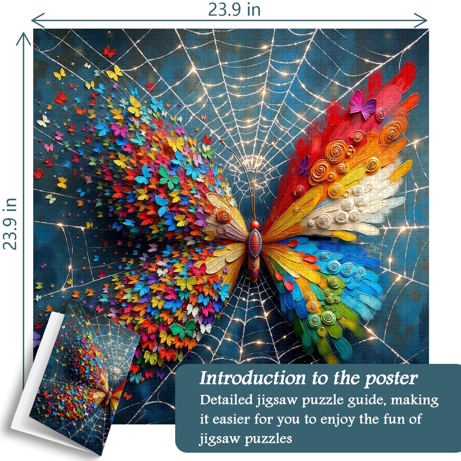 Web of Butterflies Jigsaw Puzzle 1000 Pieces