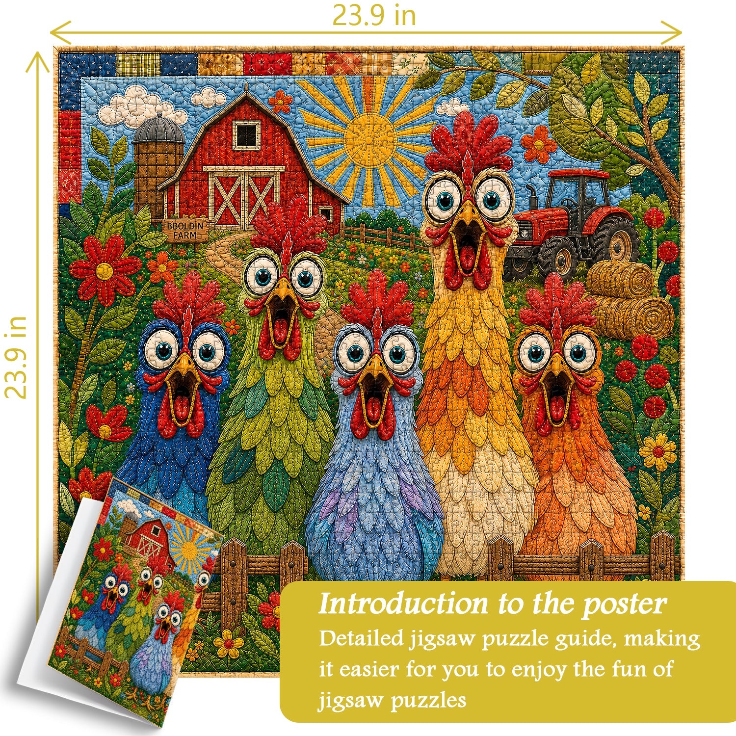 The Cluck Squad Jigsaw Puzzle 1000 Pieces