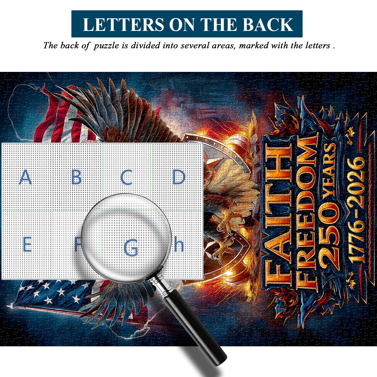 Puzzle 1000 pièces Foi et liberté