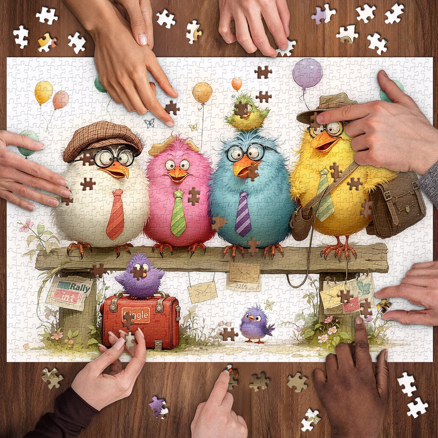 Fluff Fellows Jigsaw Puzzle 1000 Pieces