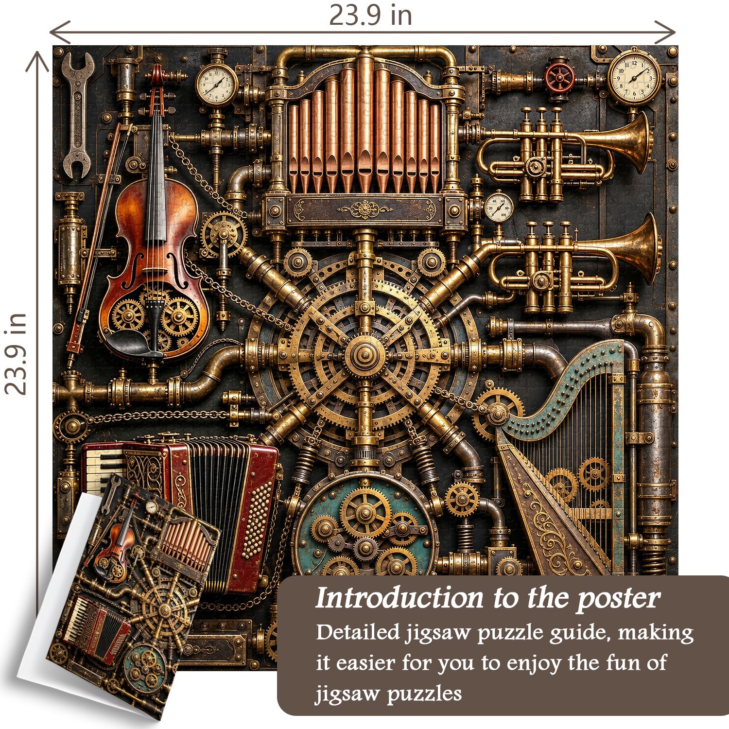 Vintage Gear Symphony Jigsaw Puzzle 1000 Piece