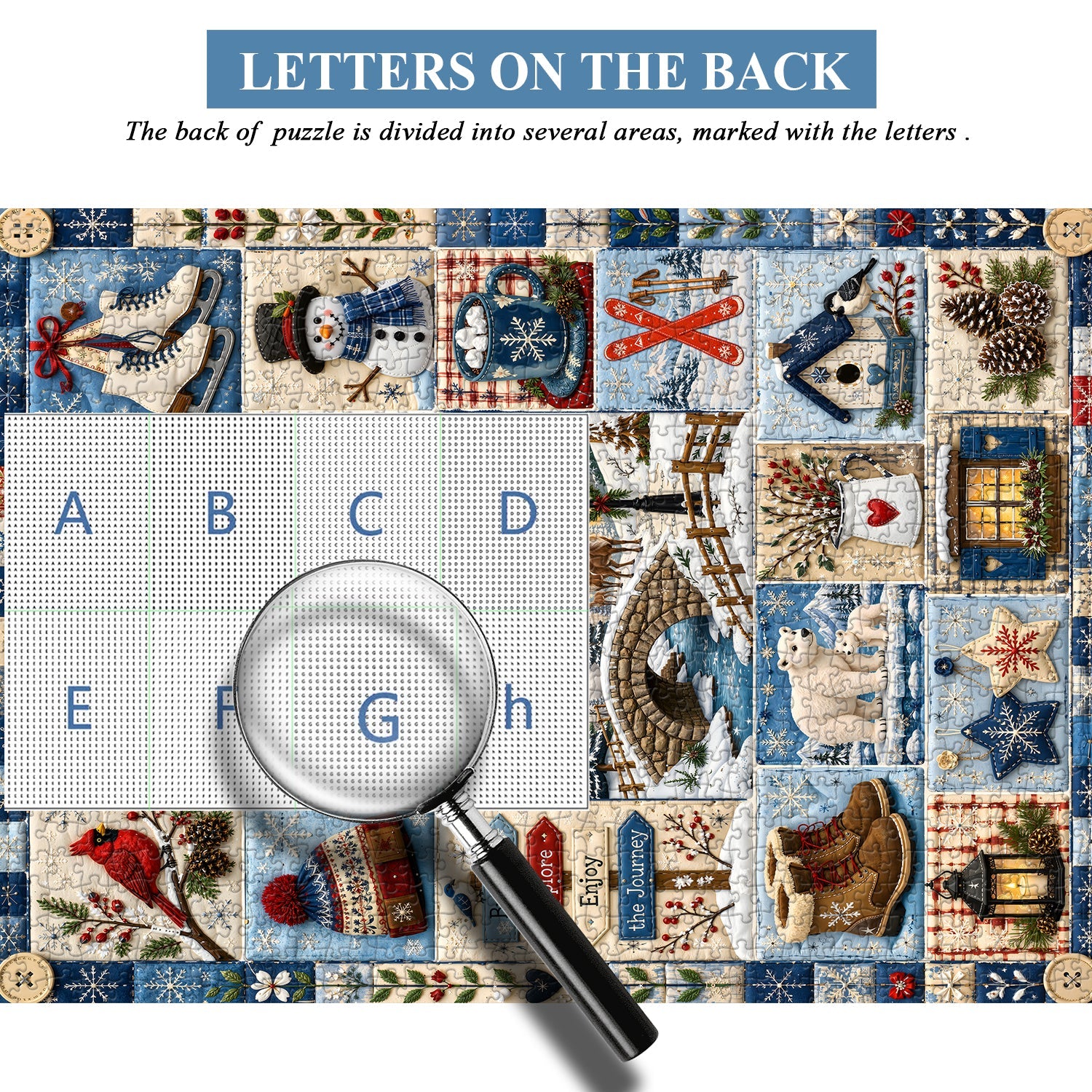 Winter Patchwork Jigsaw Puzzle 1000 Pieces