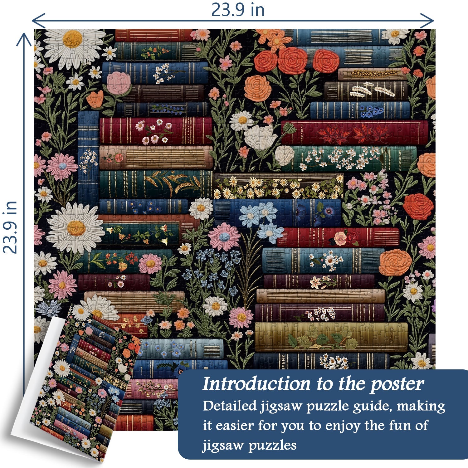 Floral Library Jigsaw Puzzle 1000 Pieces