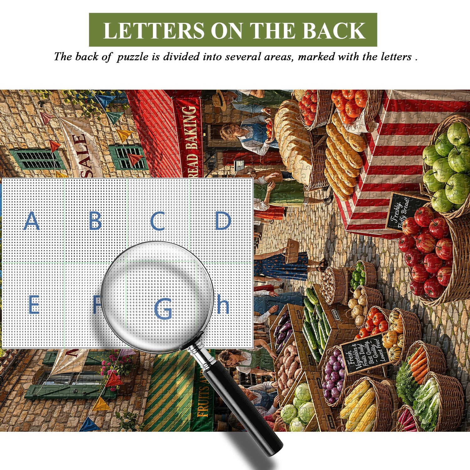 Village Market Jigsaw Puzzle 1000 Piece
