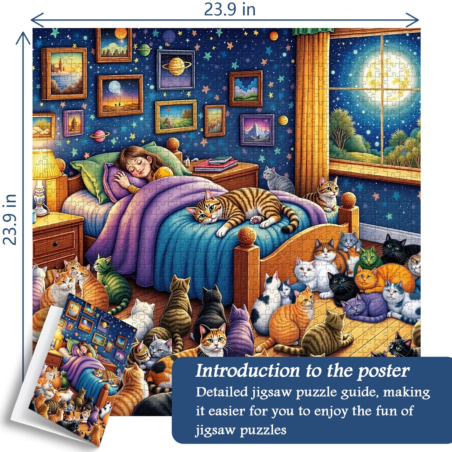 Cats Guarding Dreams Jigsaw Puzzle 1000 Piece