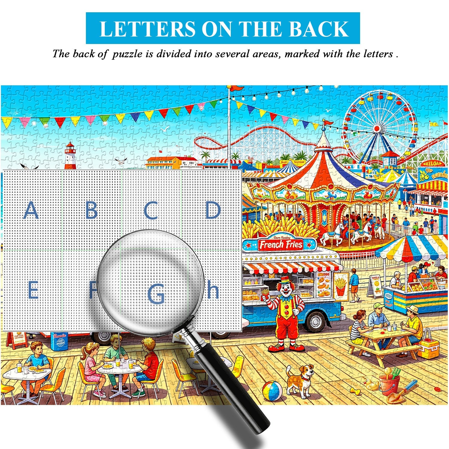 Seaside Amusement Park Jigsaw Puzzle 1000 Pieces