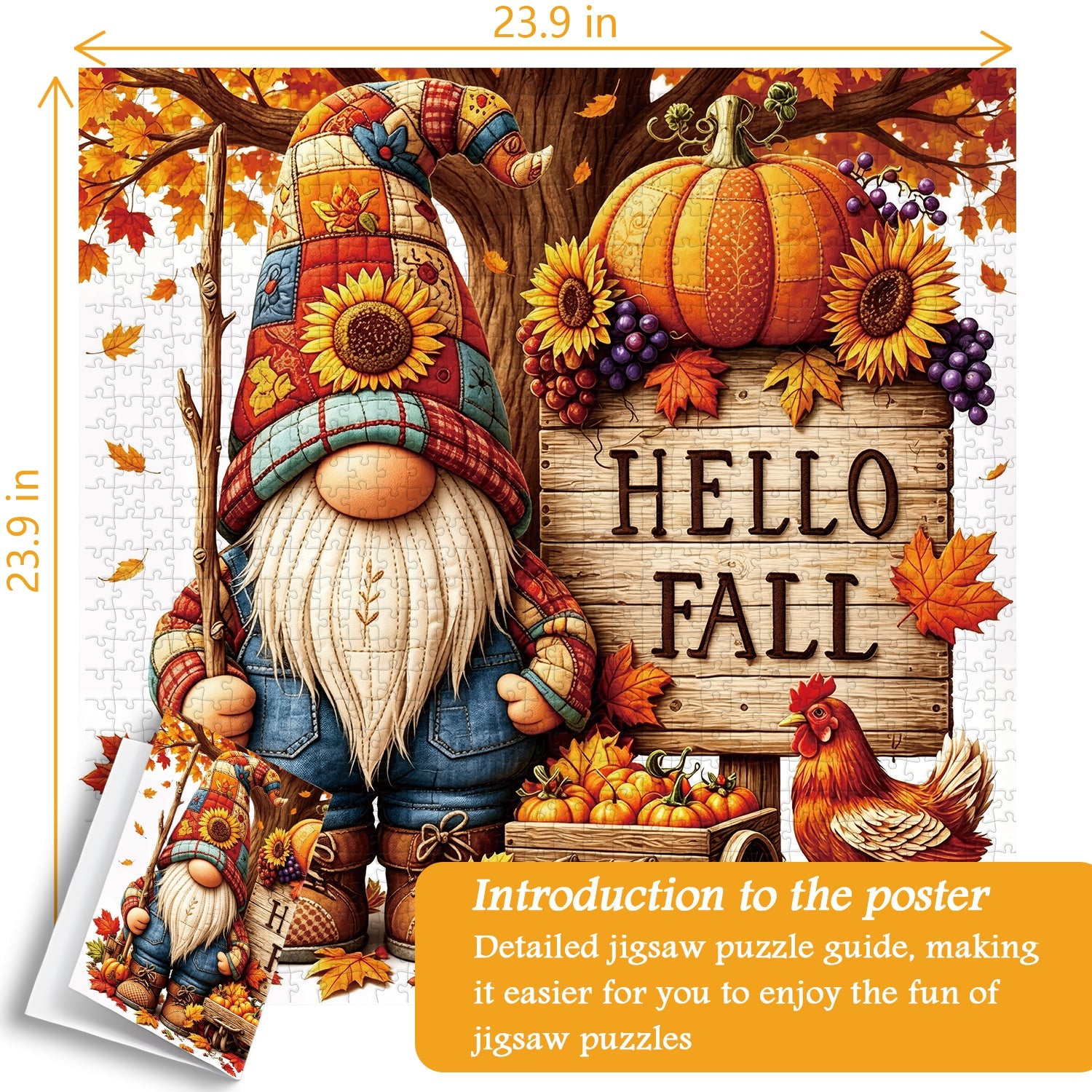 Quilted Fall Jigsaw Puzzle 1000 Pieces