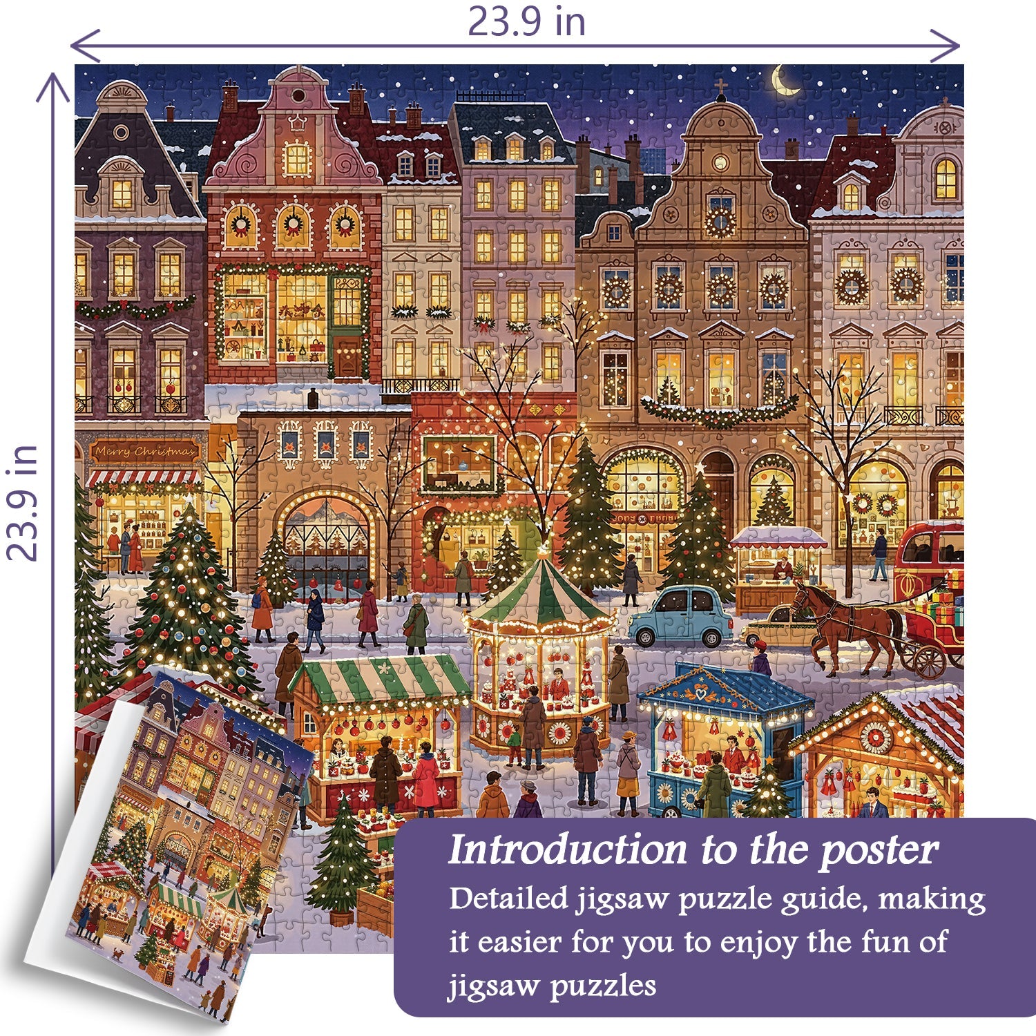 Xmas Market Jigsaw Puzzle 1000 Pieces