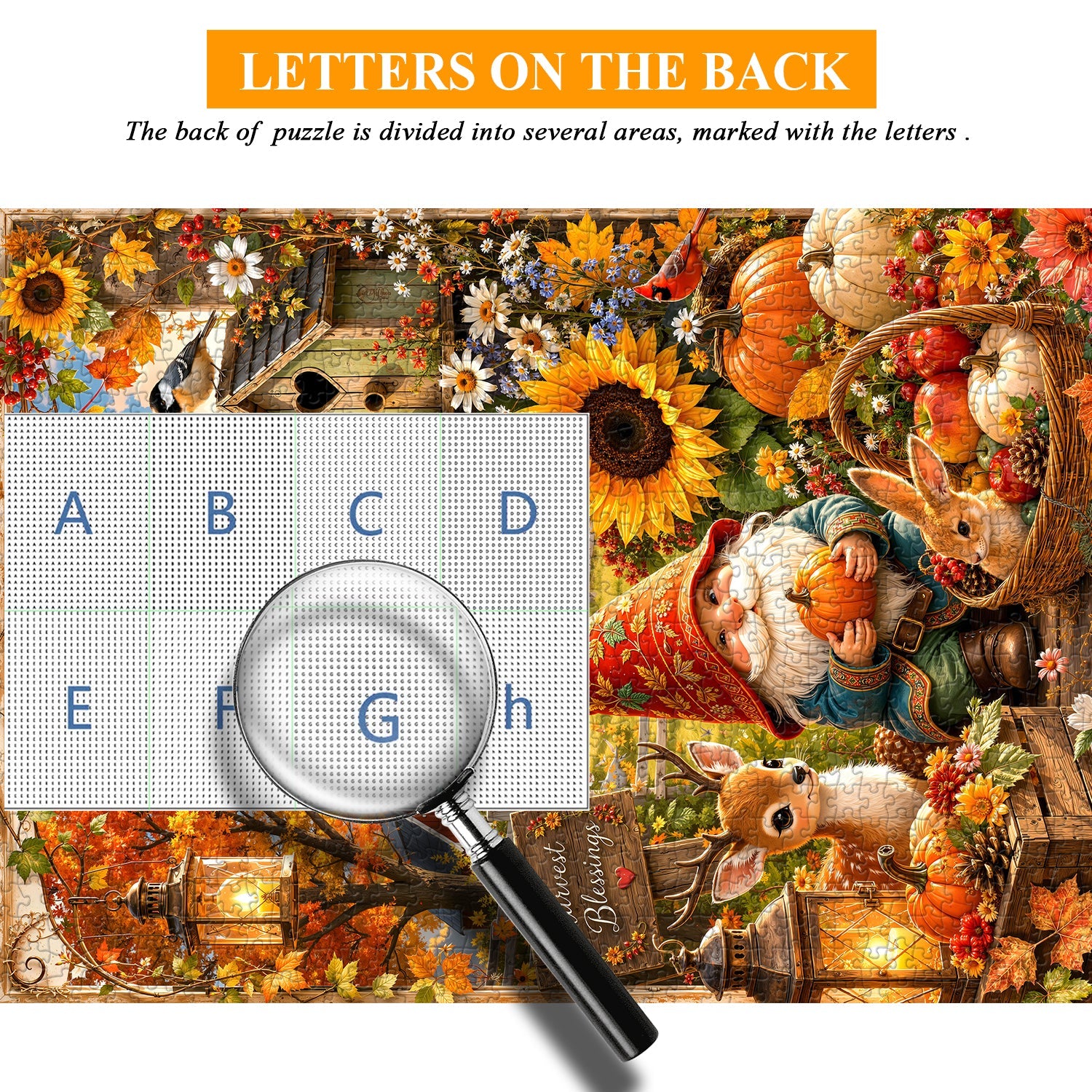 Harvest Gnome Jigsaw Puzzle 1000 Pieces