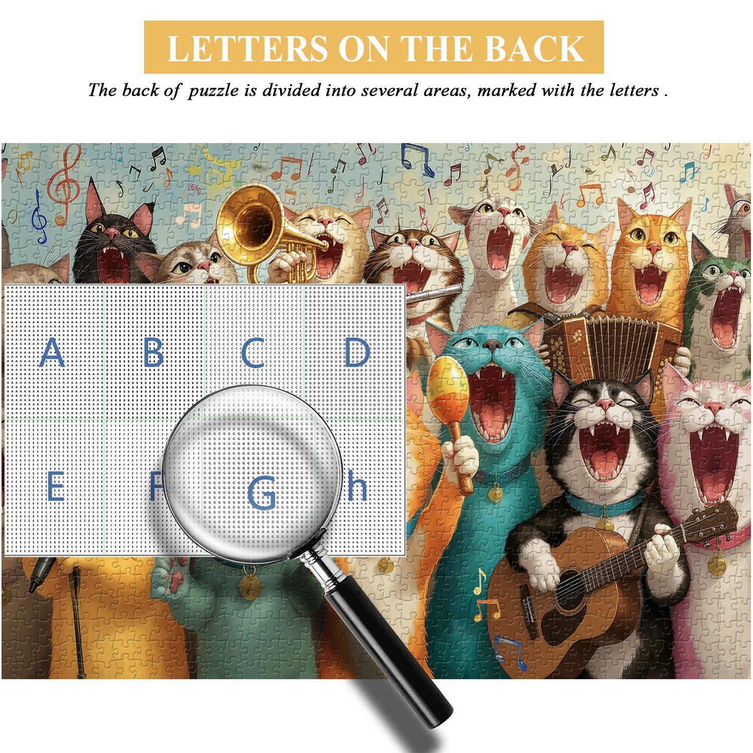 Joyful Cat Concert  Jigsaw Puzzle 1000 Piece