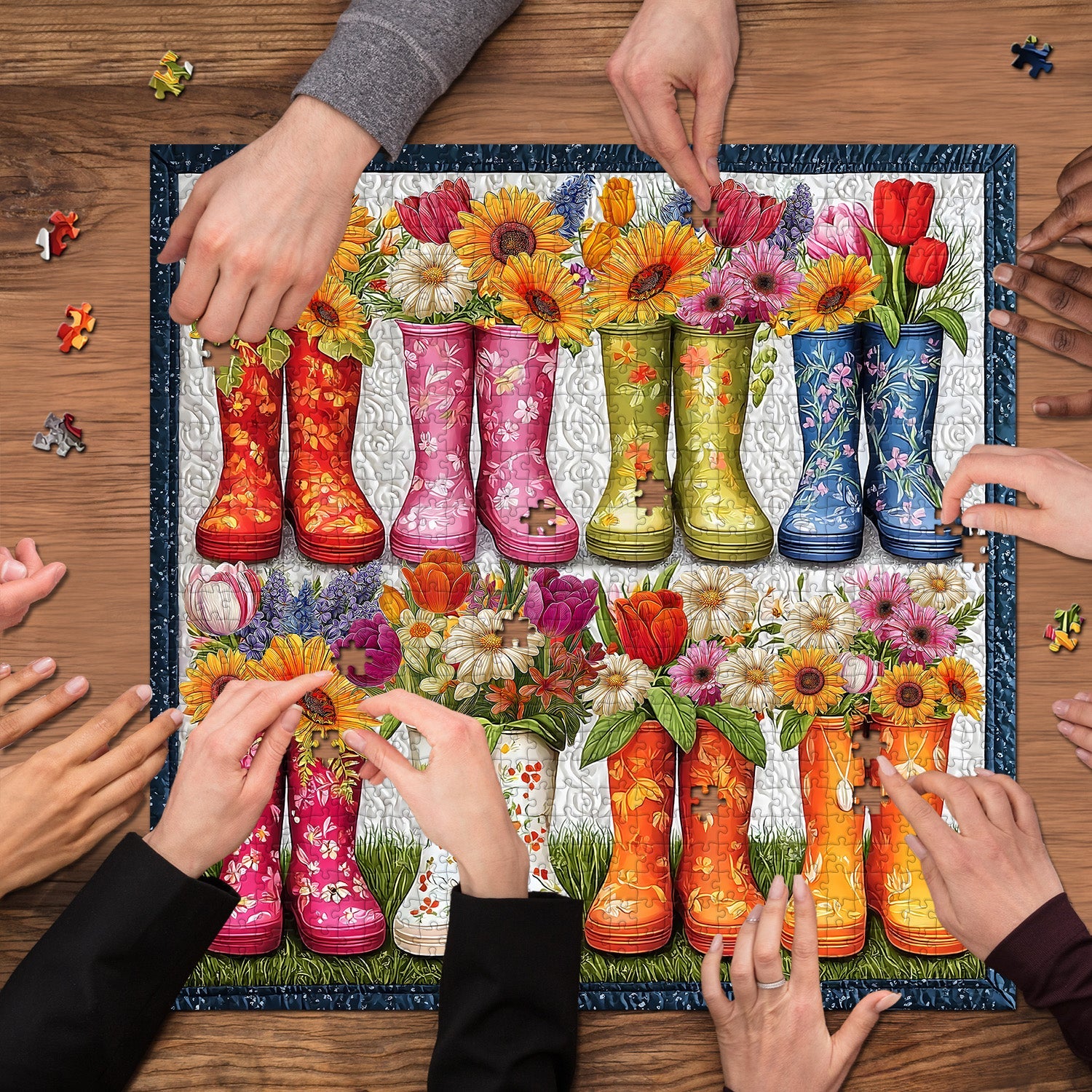 Flower Boots Jigsaw Puzzle 1000 Piece
