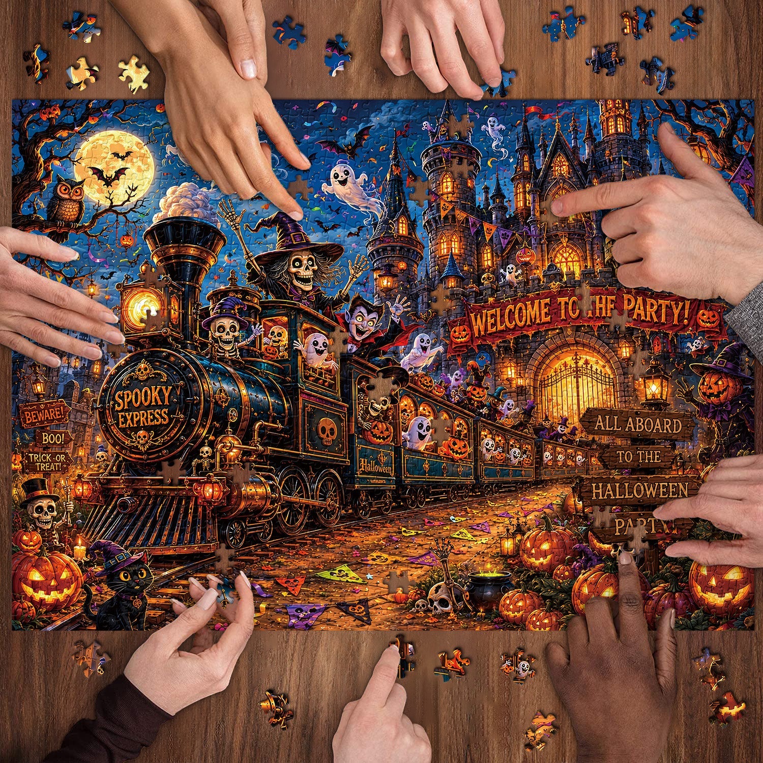 Castle Carnival Express Jigsaw Puzzle 1000 Piece