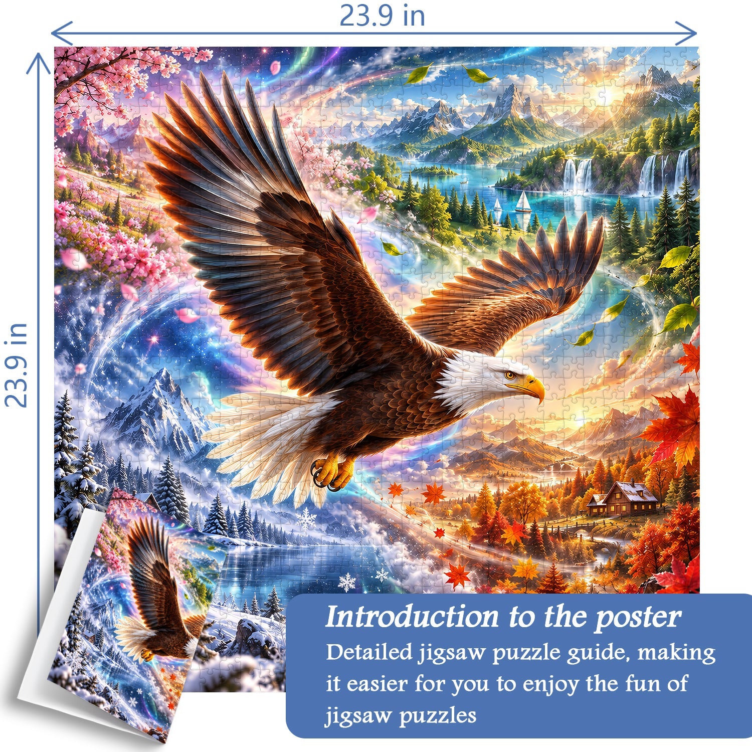 Eagle’s Seasonal Voyage Jigsaw Puzzle 1000 Piece