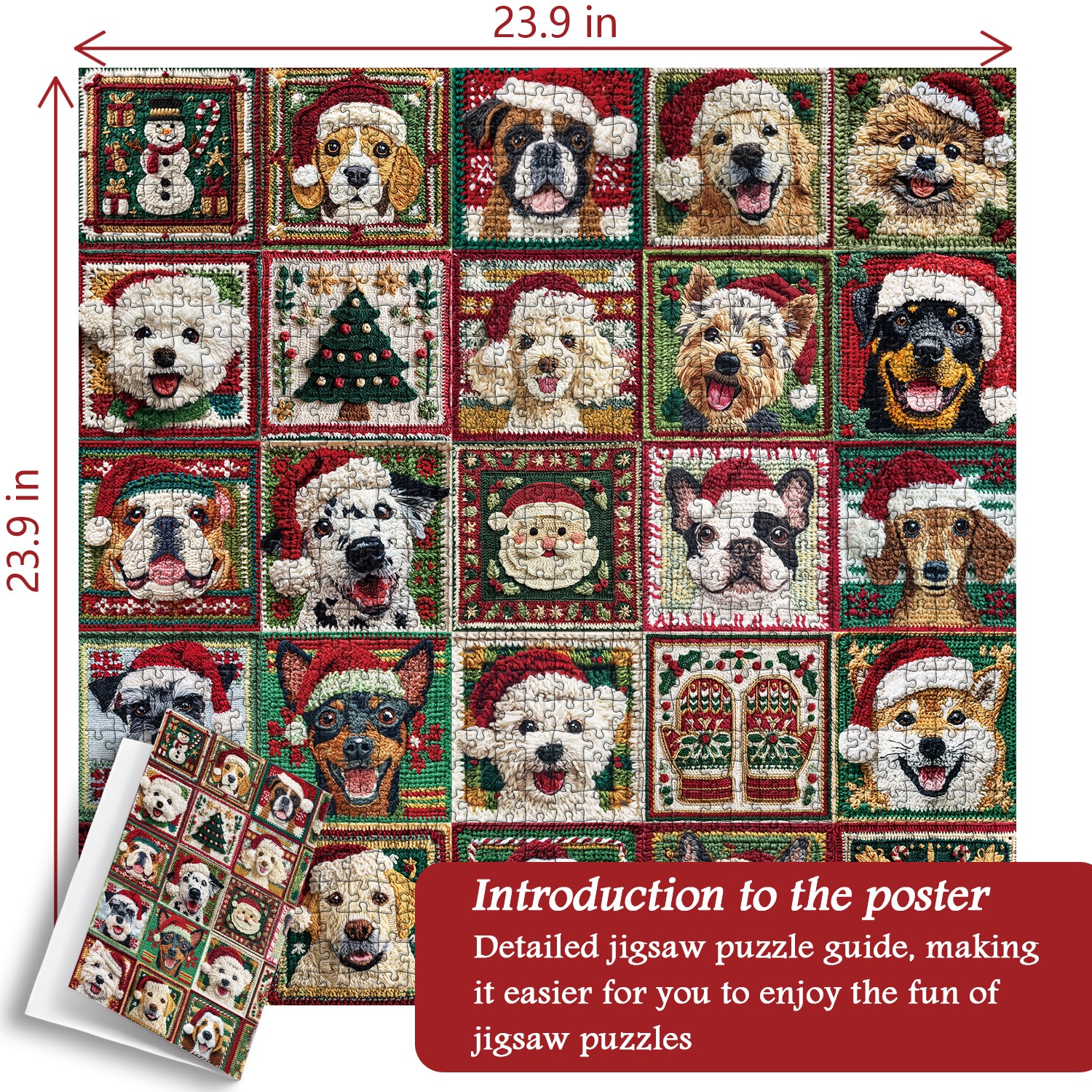 Christmas Dogs Jigsaw Puzzles 1000 Pieces