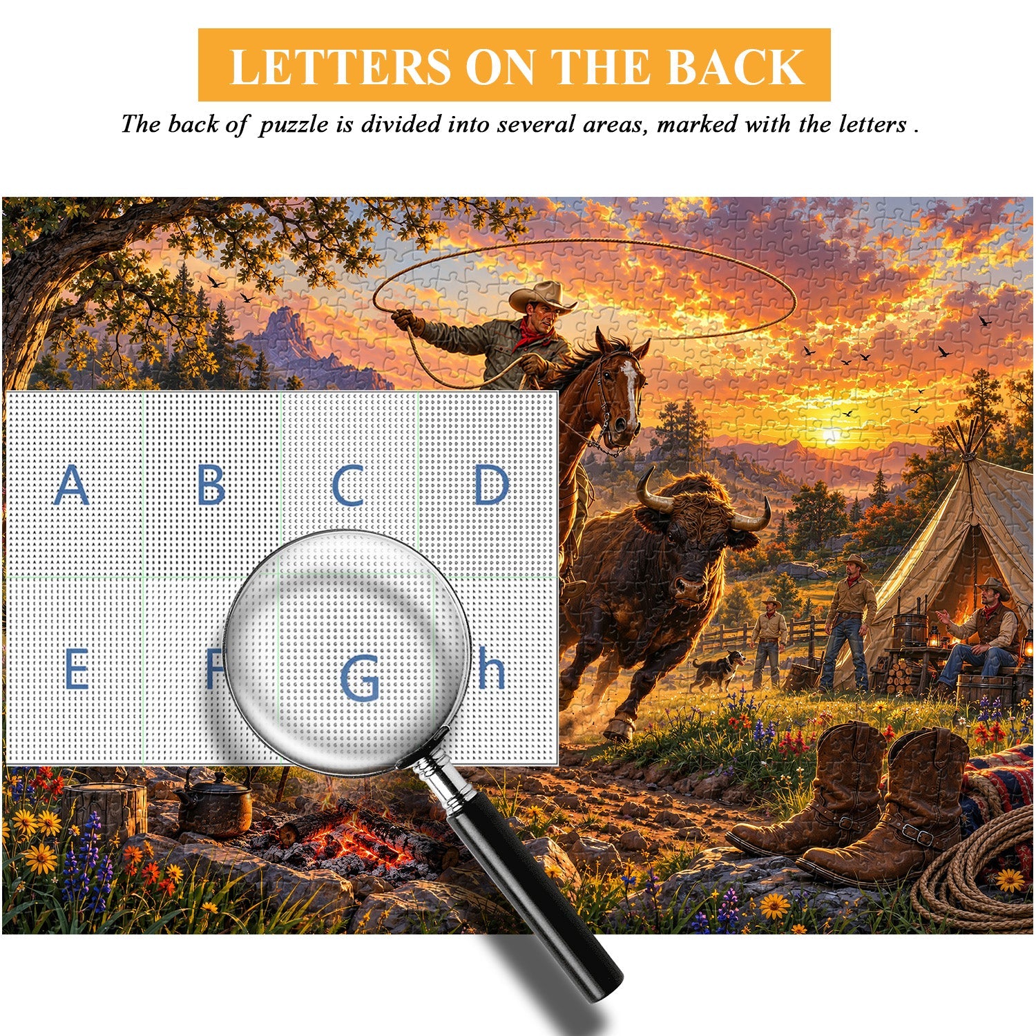 Frontier Herding Jigsaw Puzzle 1000 Piece