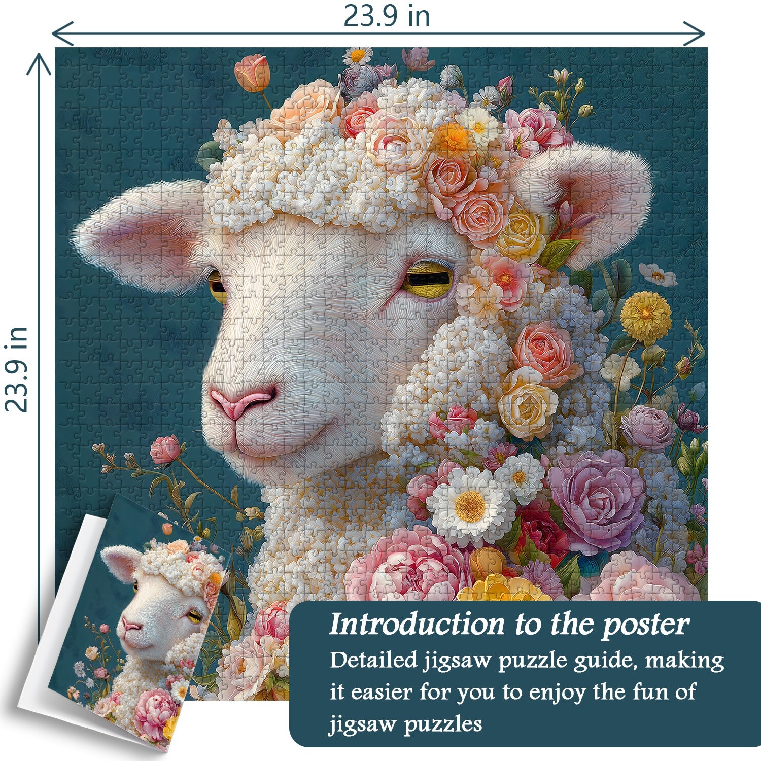 Flower Sheep Jigsaw Puzzle 1000 Piece