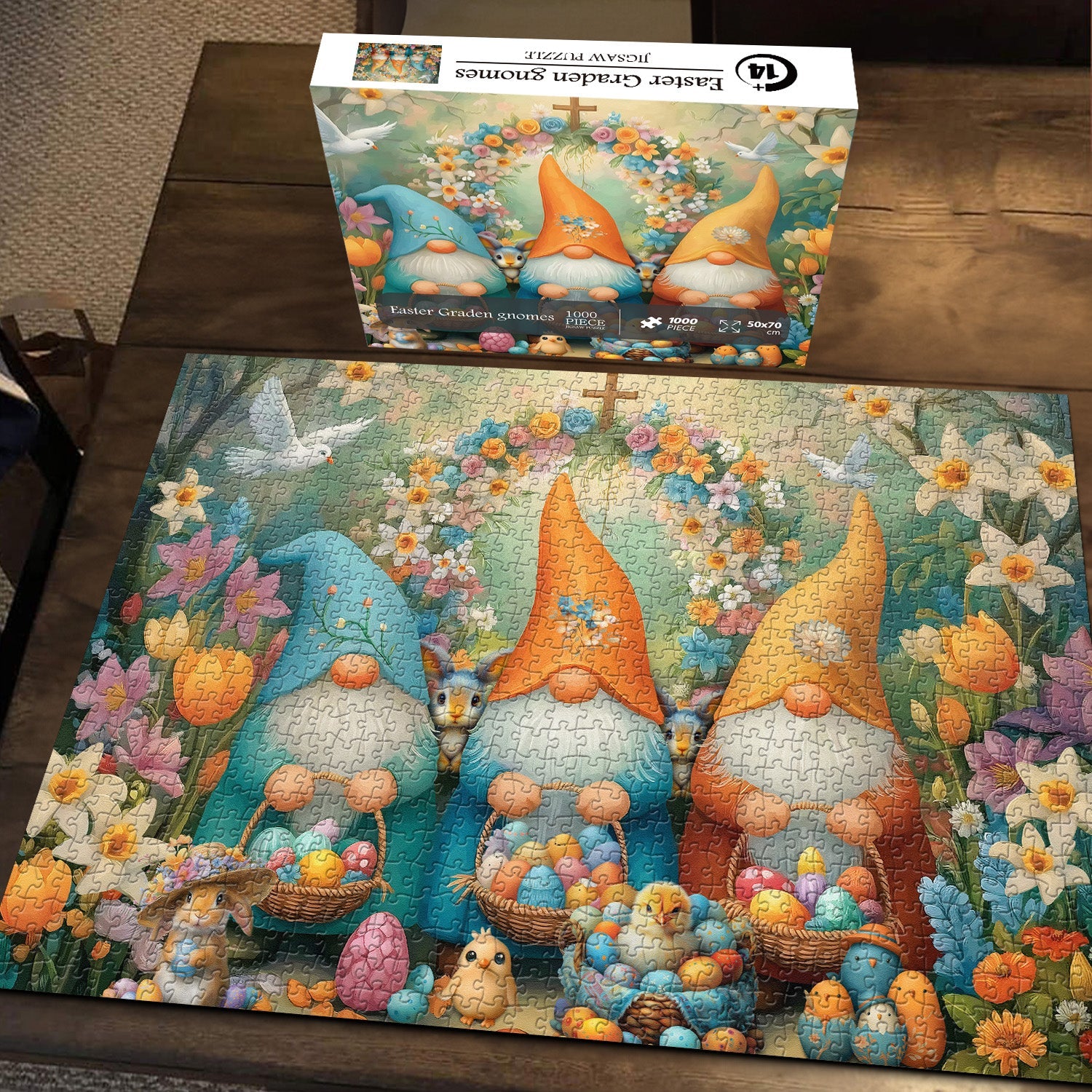Easter Graden Gnomes Jigsaw Puzzle 1000 Pieces