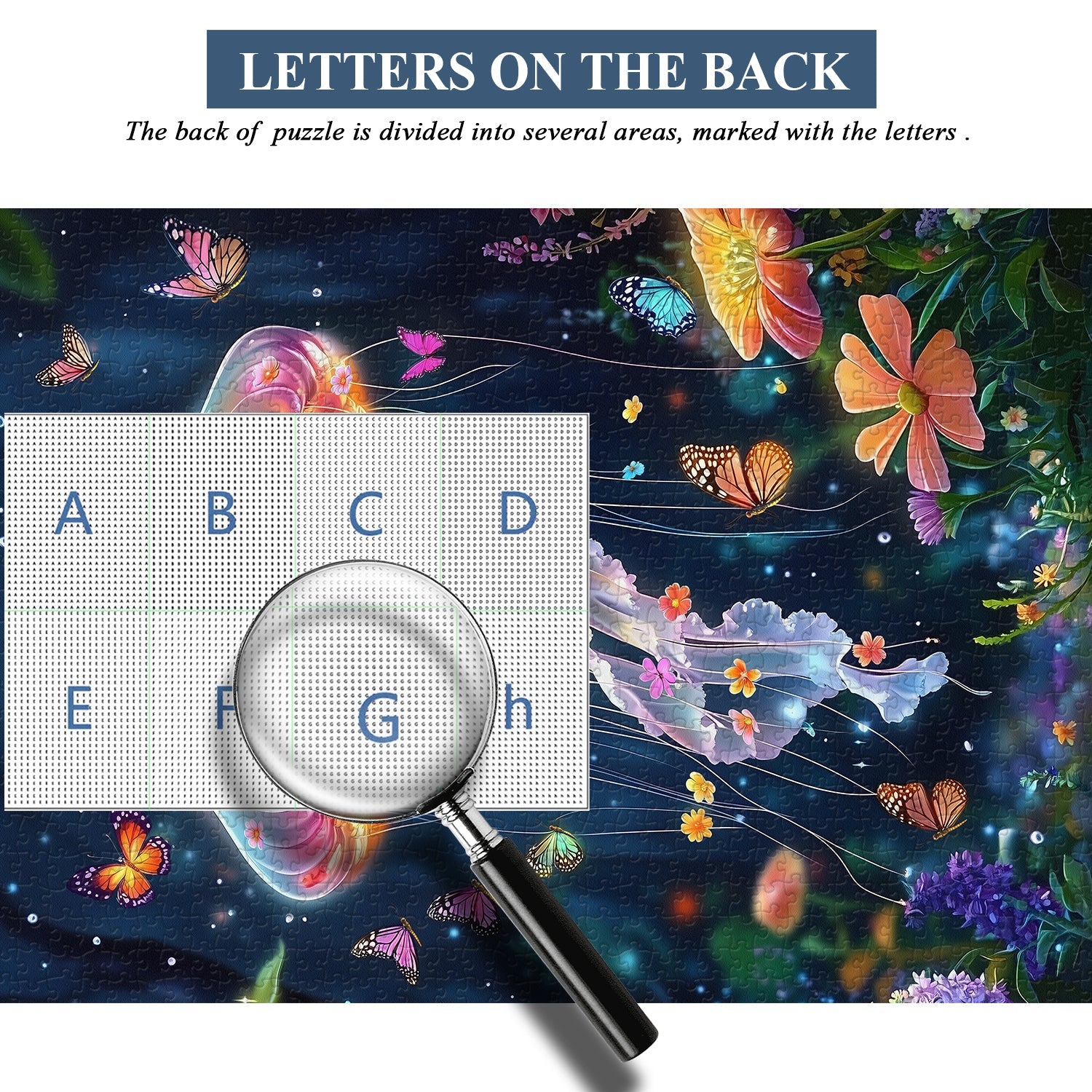 Floral Jellyfish Jigsaw Puzzles 1000 Pieces