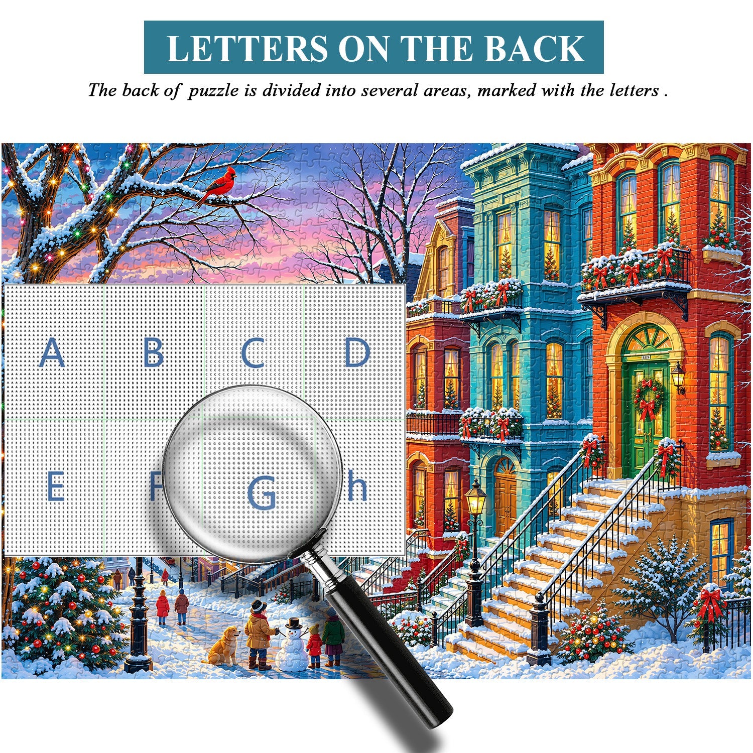 Snowy Town Jigsaw Puzzle 1000 Piece