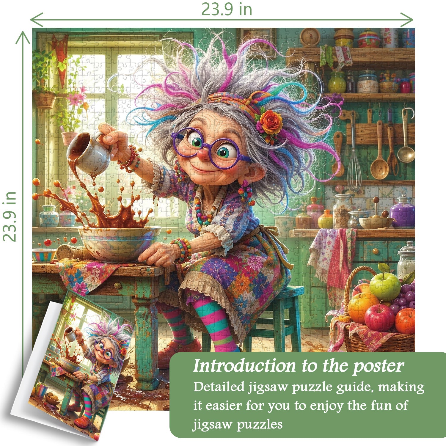 Puzzle de 1000 pièces Grand-mère coquine