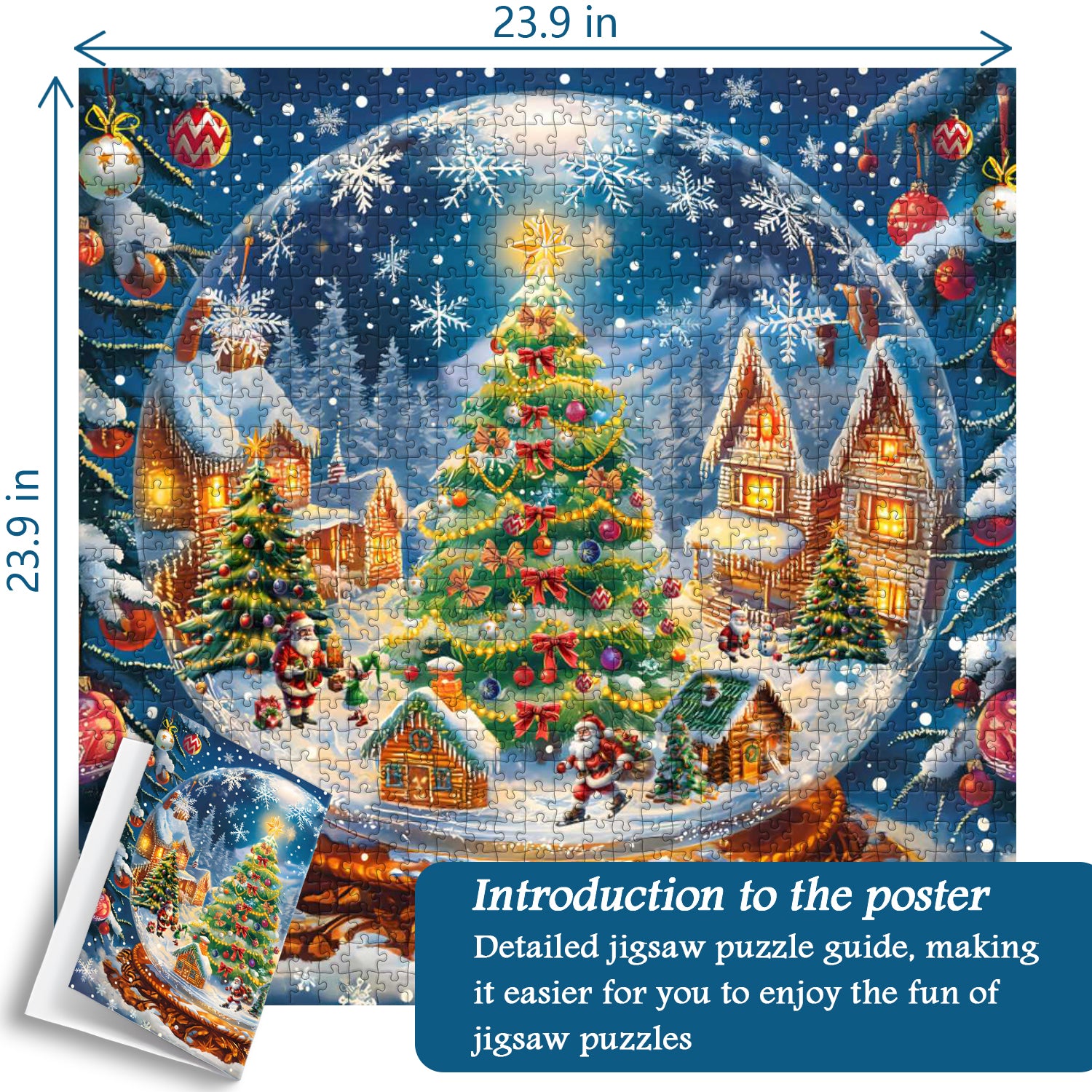 Christmas Crystal Ball Jigsaw Puzzle 1000 Piece