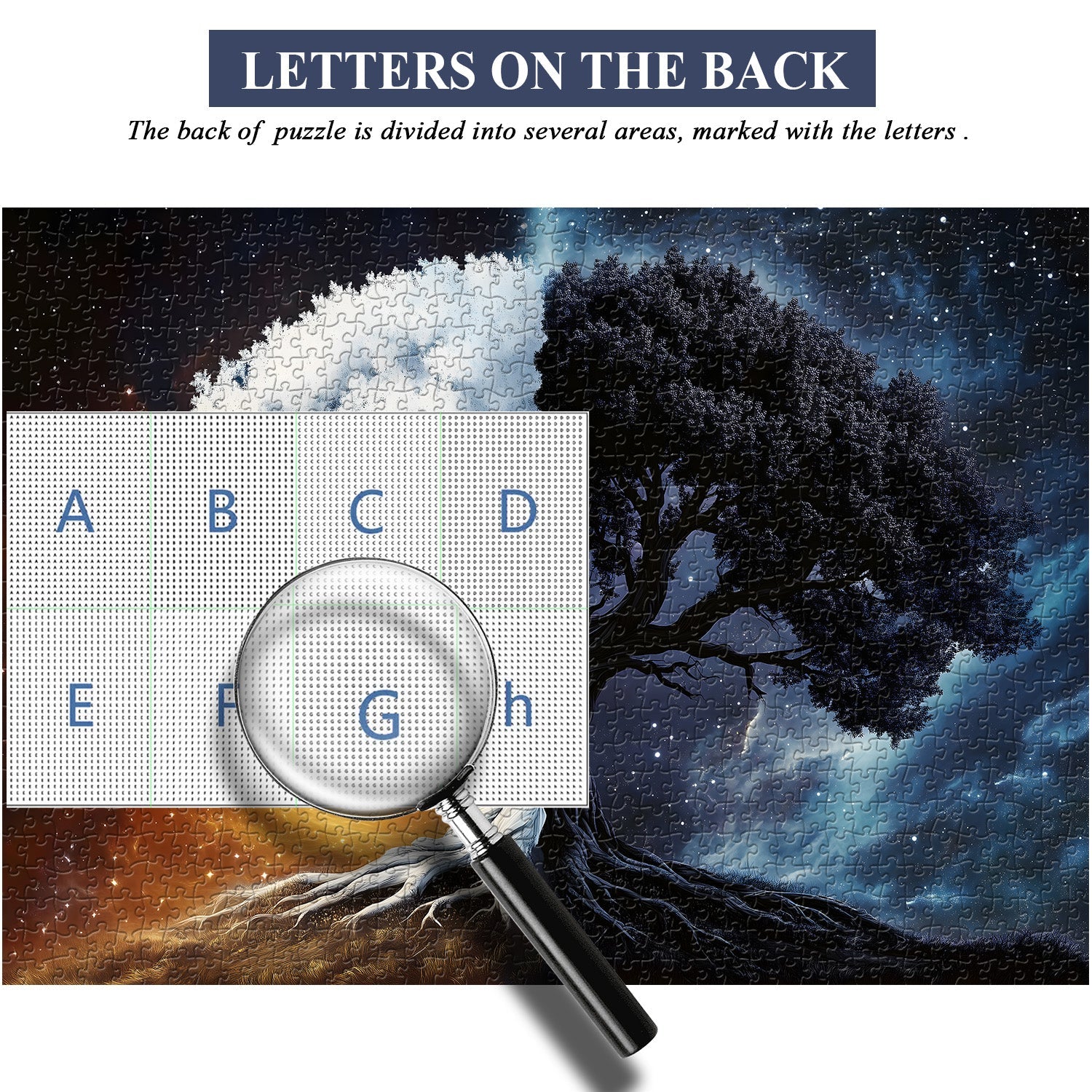 Black & White Roots Jigsaw Puzzle 1000 Pieces