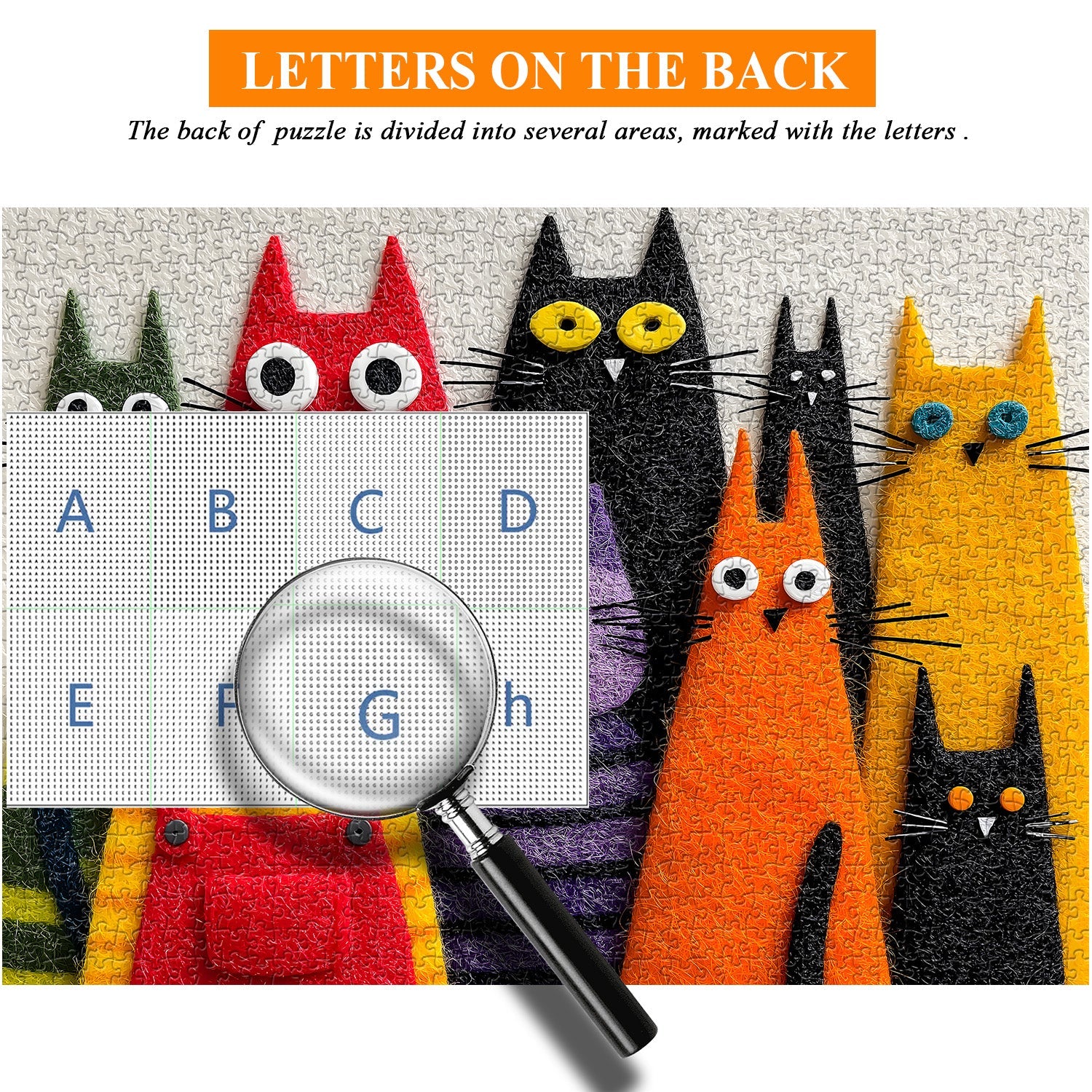 Cute Fuzzy Cats Jigsaw Puzzle 1000 Pieces