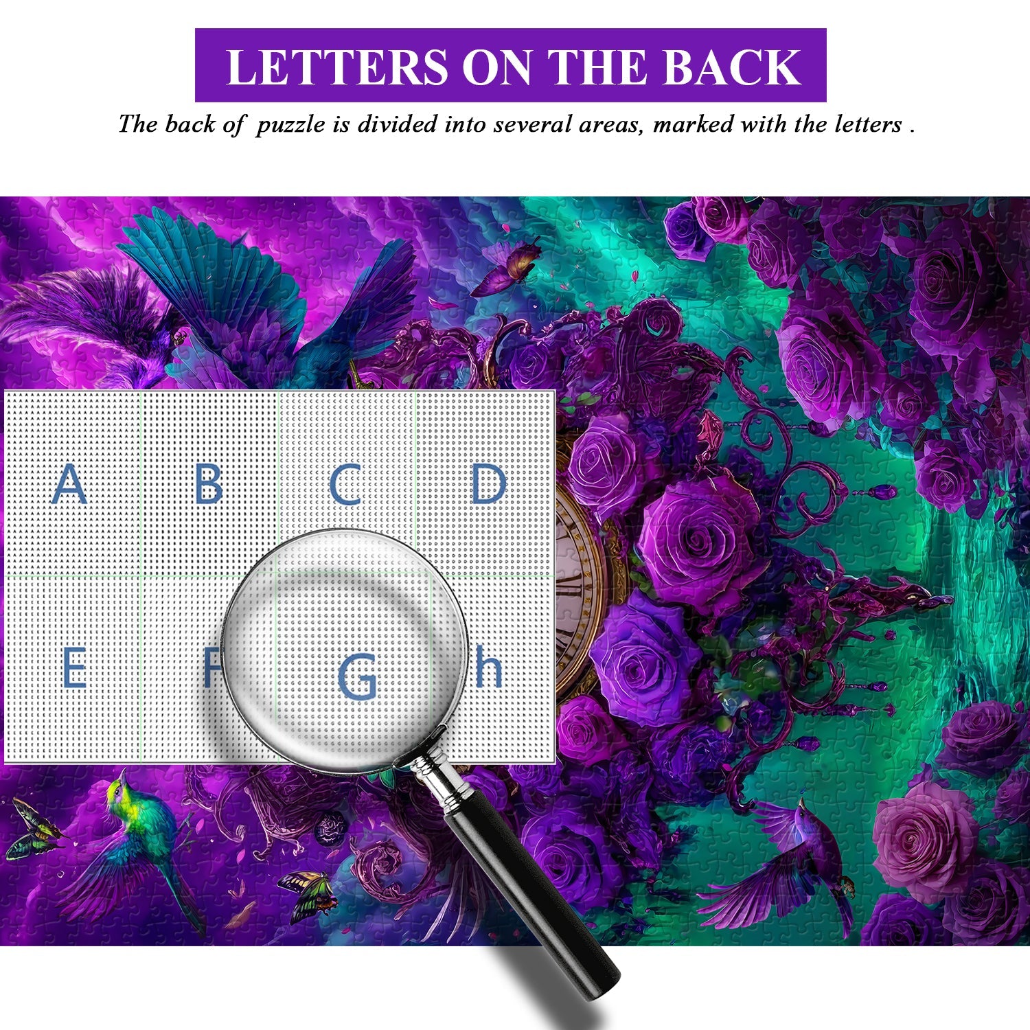 Roses And Time Jigsaw Puzzle 1000 Pieces