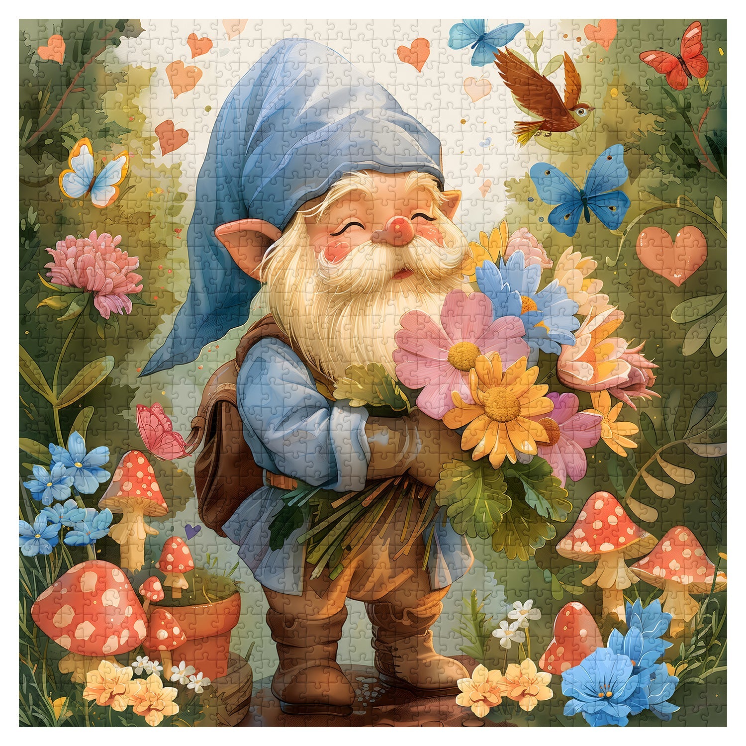 Garden Gnome Jigsaw Puzzles 1000 Pieces