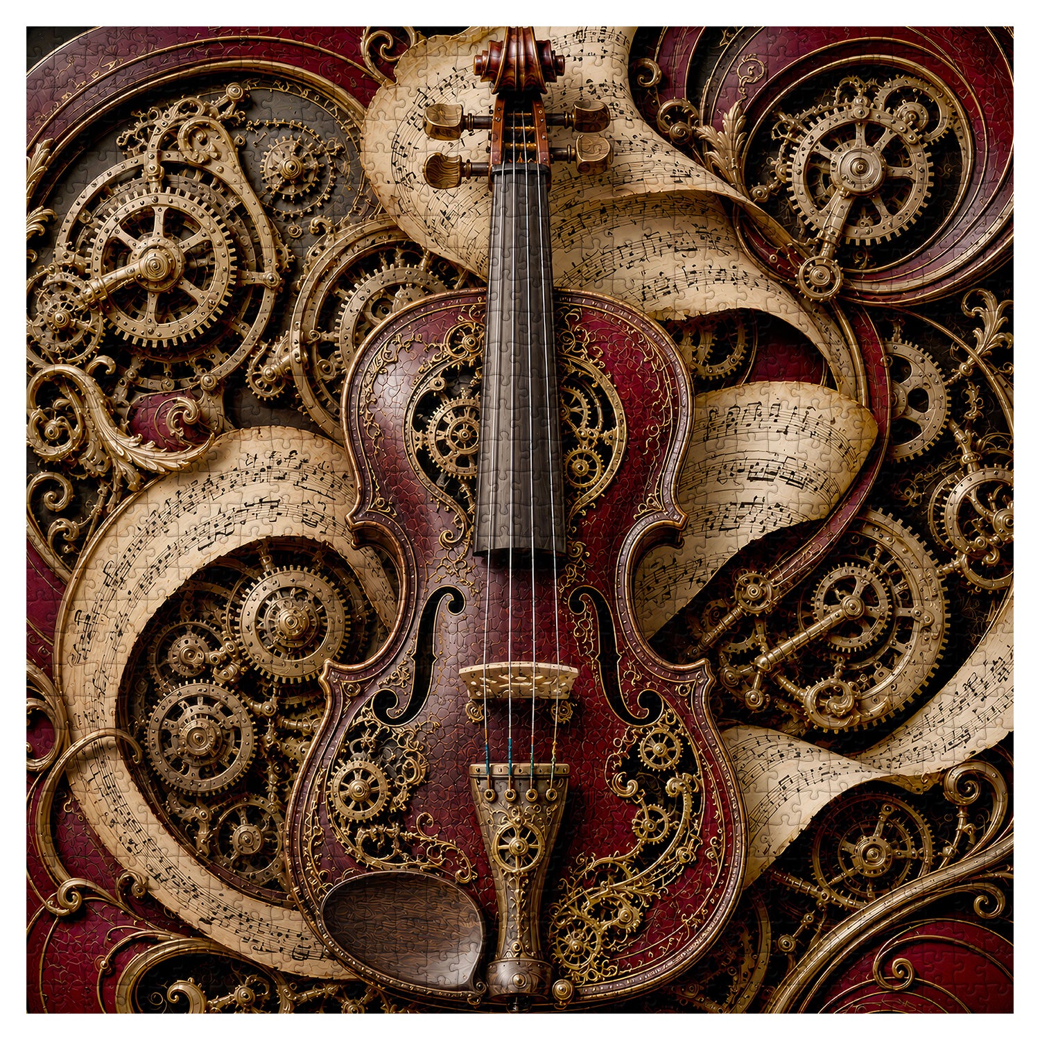 Antique Cog Symphony Jigsaw Puzzle 1000 Pieces