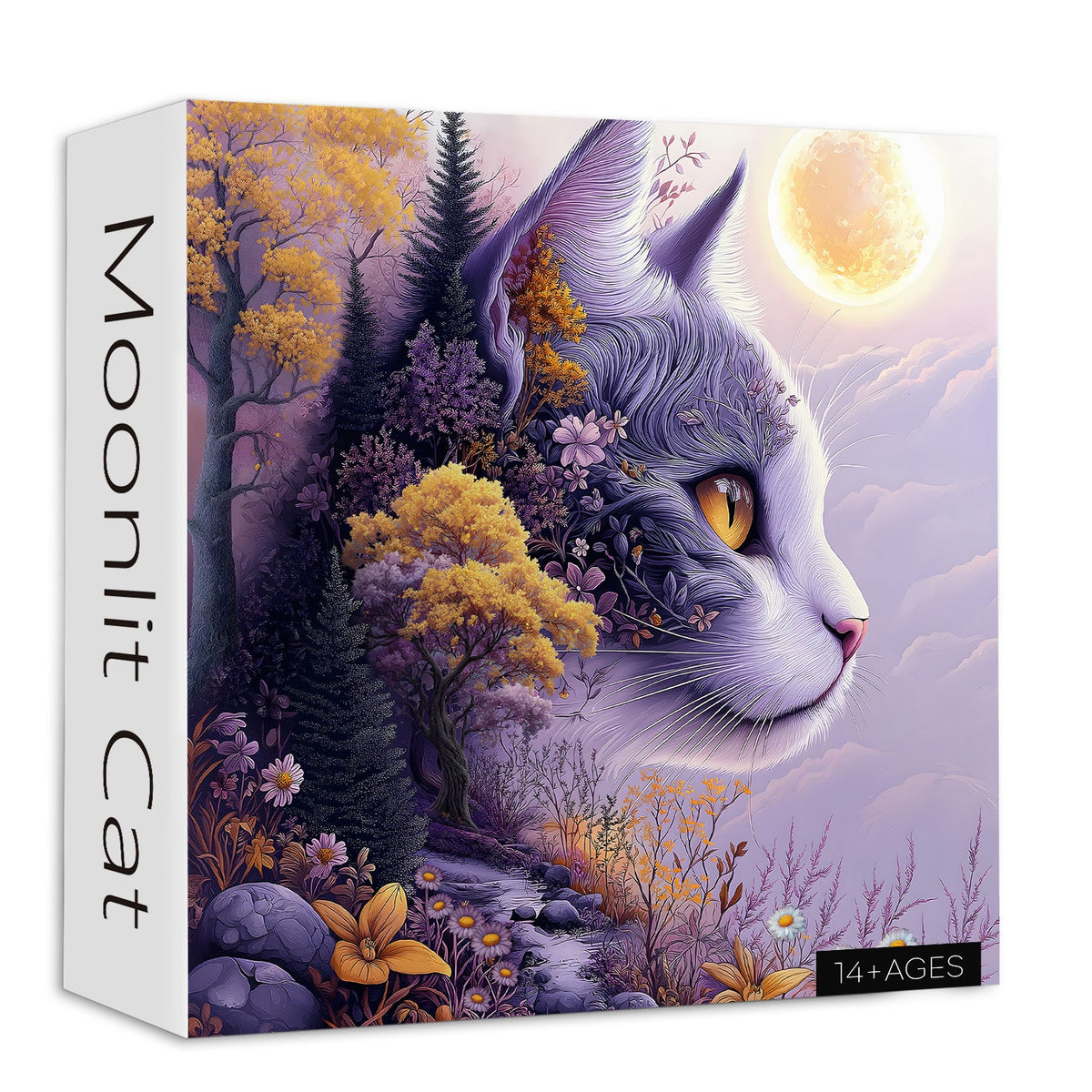 Moonlit Cat Jigsaw Puzzle 1000 Pieces