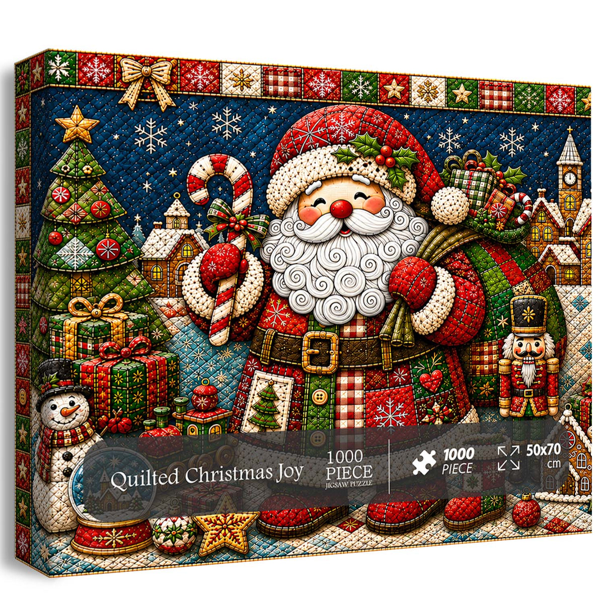 Quilted Christmas Joy Jigsaw Puzzle 1000 Pieces