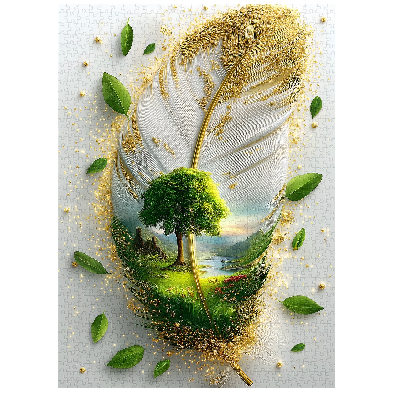 Feather Oasis Jigsaw Puzzle 1000 Pieces