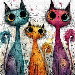 Agile Cat Group Jigsaw Puzzle 1000 Pieces